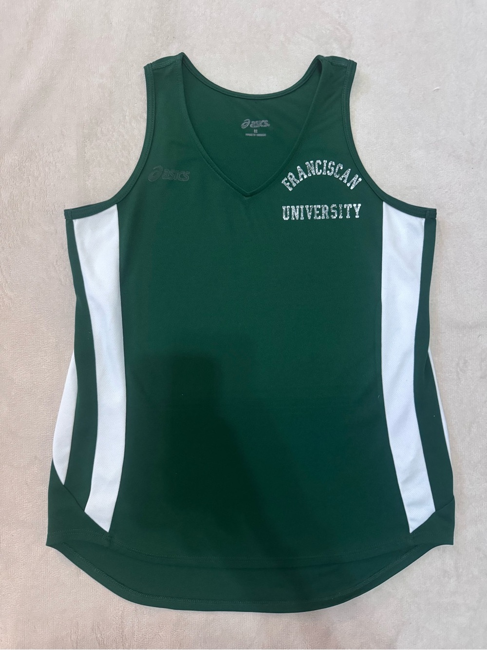 ASICS Franciscan University Women’s Track Cross Country Running Singlet Green M